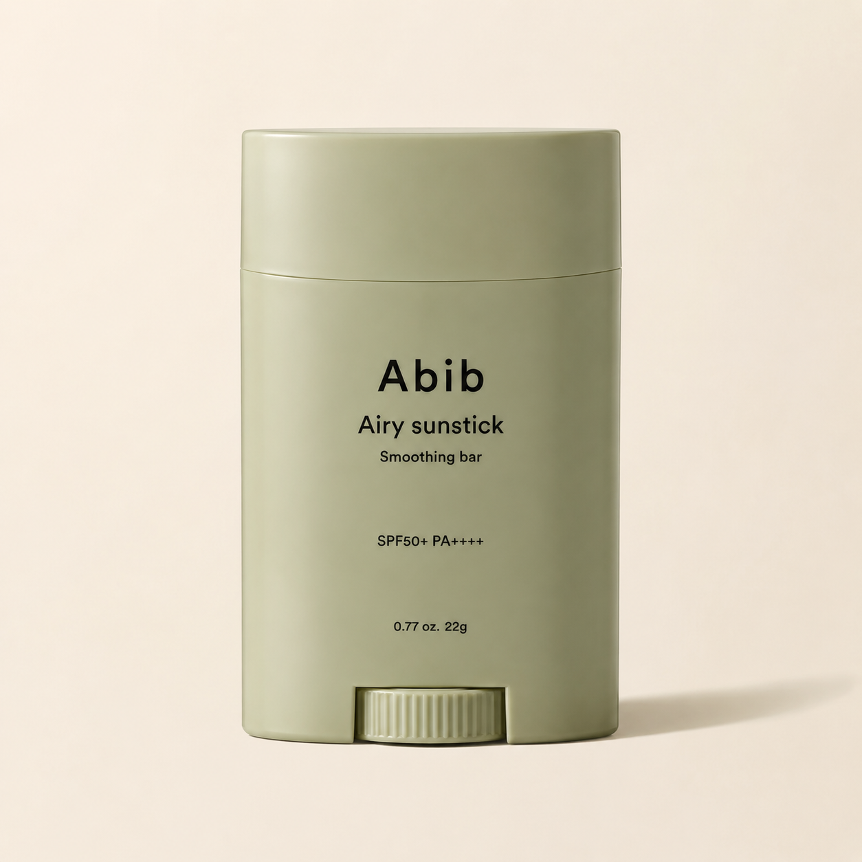 Airy Sunstick Smoothing Bar SPF50+ PA++++ 23g von Abib auf hellem Hintergrund für täglichen UV-Schutz bei Beauty Skin Solution in Baar und Zug.