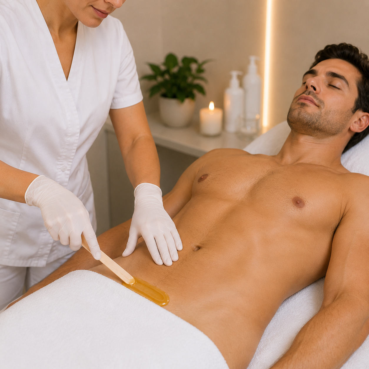 Professionelles Sugaring am Bauch in Baar, Zug. Sanfte Haarentfernung mit natürlicher Zuckerpaste für glatte und gepflegte Haut.