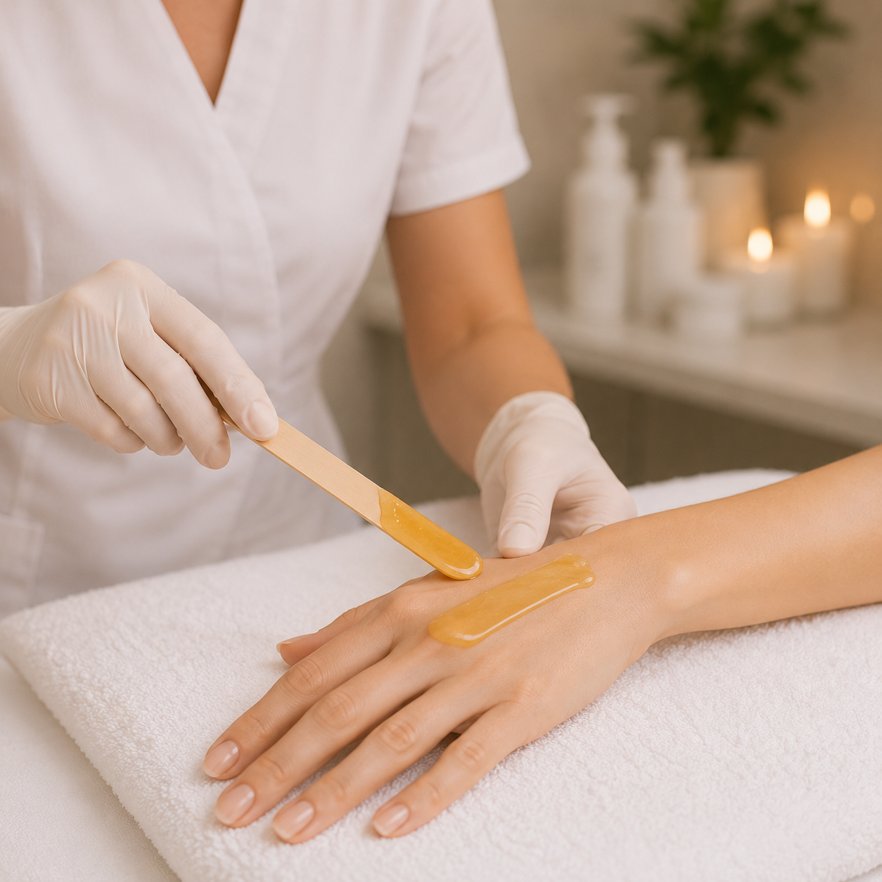 Professionelles Sugaring der Hände in Baar, Zug. Sanfte Haarentfernung mit natürlicher Zuckerpaste für glatte und gepflegte Haut.