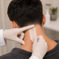 Professionelles Sugaring im Nackenbereich für Männer in Baar mit sanfter Zuckerpaste zur präzisen und hautschonenden Haarentfernung.